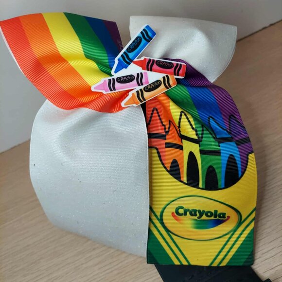 Color Me Cute! Handmade Crayola Hair Bow - Picture 1 of 4